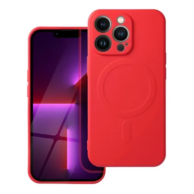 Produktbild von Case passend für iPhone 13 PRO Silicone Mag Cover kompatibel mit MagSafe red