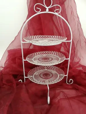 Produktbild von Etagere mit 3 Etagen aus Glas