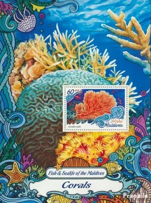 Produktbild von Briefmarken Malediven 2016 Mi Block 996 (kompl. Ausg.) postfrisch Korallen
