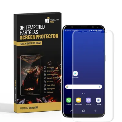 Zdjęcie produktu dla 2x szkło hartowane 9H do Samsung Galaxy S8 FULL CURVED szkło ochronne folia pancerna ochraniacz ekranu CLEAR szkło pancerne folia ochronna REAL TEMPERED szkło wyświetlacza