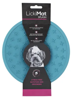 Produktbild von LickiMat Splash, Hund, Gummi, Blau, Haustier-Fütterungsschale, Einfarbig, 19 cm
