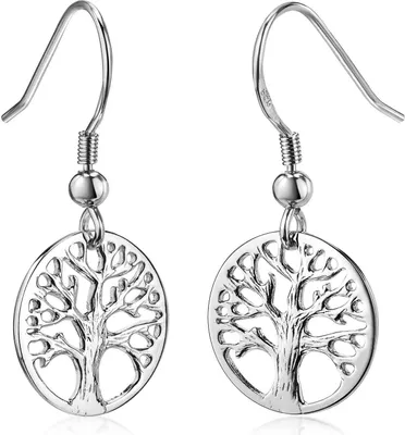 Produktbild von MATERIA Damen Ohrhänger Silber 925 Lebensbaum keltisch Baum des Lebens + Box SO-99-Silber