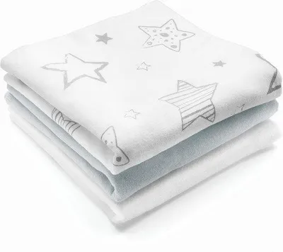 Obrázok produktu pre Flanelové utierky 80 x 80 cm – sada 3 ks – multifunkčné a savé –  podľa Oeko-Tex – 100 % bavlna