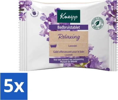 Immagine prodotto di Kneipp - Compressa per bagno doccia - Lavanda - confezione risparmio - 5 pezzi