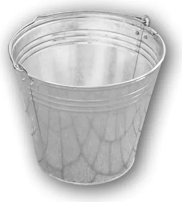 Produktbild von Baueimer verzinkt 15L Wasser- Garten- Zink- Abfall- Futtereimer J5322 BRADAS 3460
