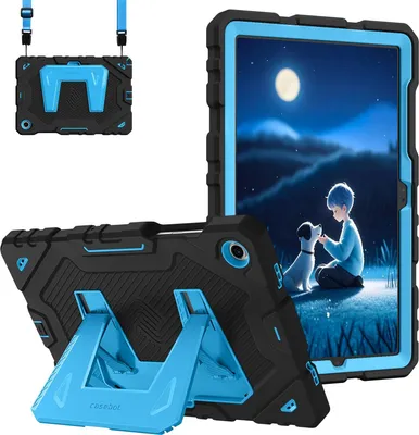 Produktbild von Fintie Kinder Hülle für Samsung Galaxy Tab A11+ Plus 11" 2025 / Tab A9+ Plus 11 Zoll 2023 Tablet - Robuste, Stoßfeste Ganzkörper-Schutzhülle mit Integriertem Ständer, Blau