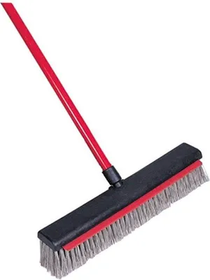 Image de Brosse et manche en polypropylène - 165 x 46 x 9 cm - multicolore - pièce unique