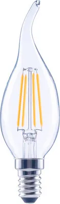 Produktbild von FLAIR LED Kerzenlampe dimmbar CL35 E14/2,2W(25W) 250 lm 2700 K warmweiß klar Windstoß Kerzenlampe