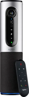 Produktbild von Logitech CONFERENCECAM CONNECT Videokonferenz-Webcam mit Freisprecheinrichtung, HD 1080p, 90° Blickfeld, 4-fach Zoom, Autofokus, USB-Anschluss & Bluetooth, Für 1-6 Personen, PC/Mac/ChromeOS - Schwarz