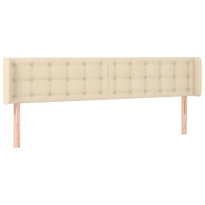 Produktbild von vidaXL Kopfteil mit Ohren Creme 183x16x78/88 cm Stoff