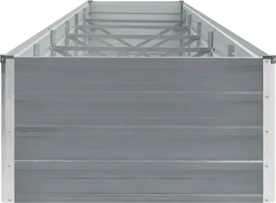 Immagine prodotto di vidaXL Letto da giardino rialzato in acciaio zincato 480x80x45 cm Grigio