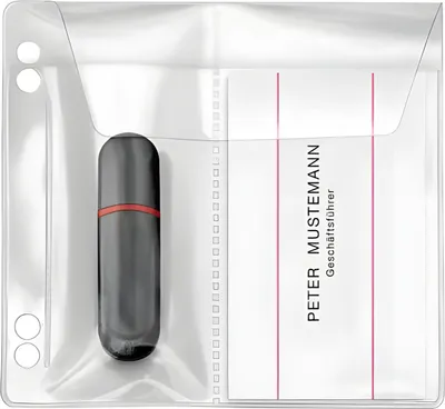 Obrázek produktu pro Veloflex 100 2er USB-Stick-Huellen abheftbar transparent