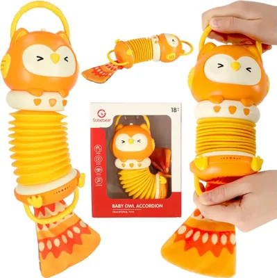 Produktbild von Harmonie-Akkordeon für Kinder Eule orange