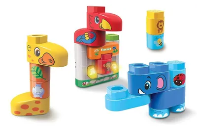 Produktbild von VTech Bla Bla Blocks Tierset, 1,5 Jahr(e), Mit Ton, Batterien erforderlich, Kunststoff, Mehrfarbig