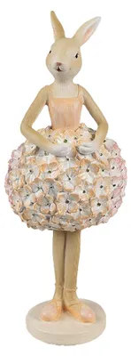 Obrázek produktu pro Clayre & Eef Dekorativní figurka králíka 9x7x22 cm Béžový plast