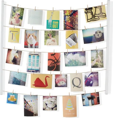 Produktbild von Umbra Hangit Bilderrahmen Fotorahmen Holz 76 x 66 cm weiß 315000-660