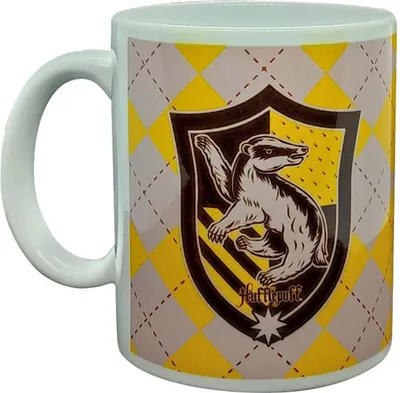 Obrázek produktu pro Harry Potter – hrnek na kávu „Hufflepuff“, kouzelný svět, 320 ml CD1830 (jednotná velikost) (žlutá/bílá)