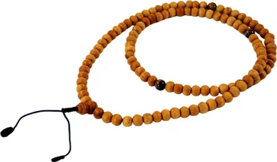 Produktbild von Tibetische Gebetskette, Buddhistische Mala Halskette, Holzperlen Mala Tigerauge - Modell 21, Braun, Holz,Halbedelstein, Ketten & Modeschmuck für den Hals