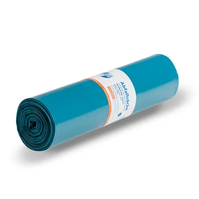 Zdjęcie produktu dla DEISS 10010 Worek na odpady do recyklingu - 120 l, LDPE, 7 my, niebieski, 25 szt