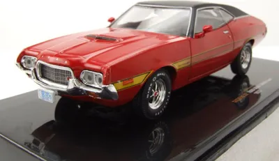 Produktbild von ixo models CLC565 Ford Gran Torino Sport 1972 rot schwarz 1:43