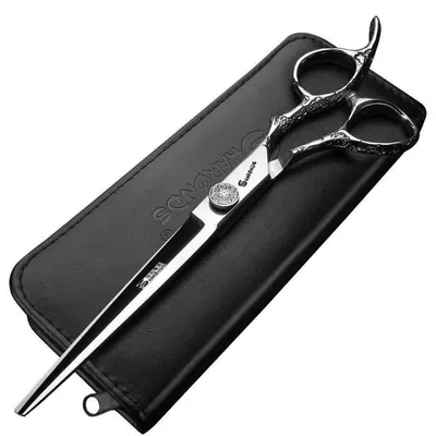 Immagine prodotto di Forbici da parrucchiere, forbici da taglio, 19 cm, argento, acciaio inossidabile, ergonomiche, regolabili