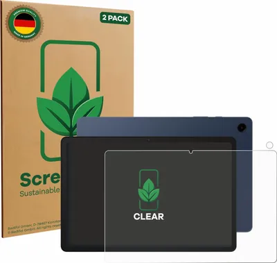 Produktbild von 2x ScreenLeaf Schutzfolie für Samsung Galaxy Tab A9 Plus (Display+Kamera) nachhaltiger Displayschutz Display Schutz Folie Klar Transparent