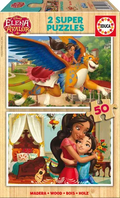 Obrázek produktu pro Educa dřevěné puzzle - Elena d'Avalor, 2x50 dílků