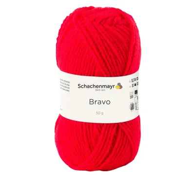 Image de Schachenmayr Bravo, 50 g de fil à tricoter Scarlet