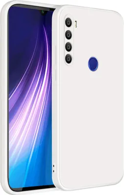 Produktbild von Redmi Note 8 Hülle, LaimTop Slim Liquid Silikon Gel Gummi Schutzhülle für Xiaomi Redmi Note 8 Weiß