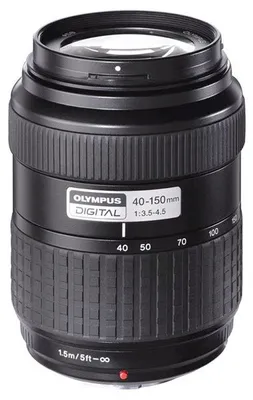Produktbild von Olympus 40 - 150 mm / F 3,5 - 4,5 ZUIKO DIGITAL Telezoom fÃ1/4r Four Thirds Spiegelreflexkameras, F3,5 (W) - F4,5 (T), Autofokus