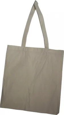 Produktbild von 80 Baumwolltragetasche natur 130 g  38x42 langer Henkel