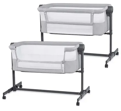 Immagine prodotto di Kinderkraft NESTE UP 2 Culla affiancabile 2 in 1 con inclinazione regolabile Grigio scuro