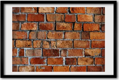 Produktbild von Bild 60x40 MDF-Rahmen, Wandkunst Ziegelwand