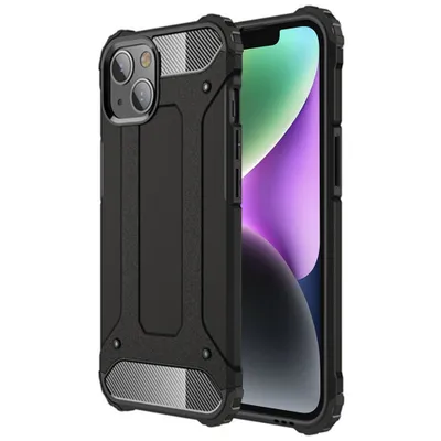 Produktbild von Techsuit Hybrid Schutzhülle für iPhone 14 - schwarz