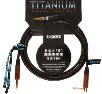Productafbeelding van Klotz TIW0600PR Titanium Walnut, 6 meter, rechte/hoekige instrumentenkabel