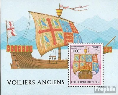 Produktbild von Briefmarken Benin 1997 Mi Block33 (kompl.Ausg.) postfrisch Segelschiffe