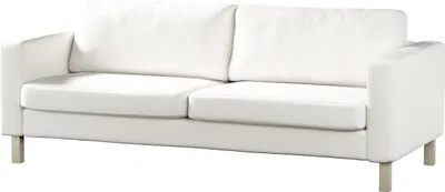 Produktbild von Dekoria Bezug für Karlstad 3-Sitzer Sofa nicht ausklappbar, kurz, weiss, Bezug für Karlstad