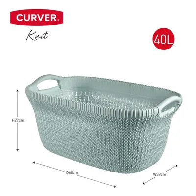 Zdjęcie produktu dla Curver kosz na bieliznę Knit 40 L Jasnoniebieski