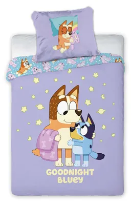 Produktbild von Bluey "Goodnight Bluey" Wende-Bettwäsche-Set, 135x200 & 80x80
