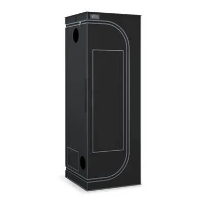 Produktbild von NovaGrove Growzelt 60x60x180cm, Growbox mit 1680D robuster & wasserdichter Außenschicht, hochreflektierender Aluminium-Innenbeschichtung, A06