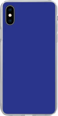 Produktbild von MuchoWow® Handyhülle Schutzhülle Hülle für Telefoonhoesje iPhone Xs Blau - Einfarbig - Dunkelblau Silikon Softcase Handy Hülle - Handytasche