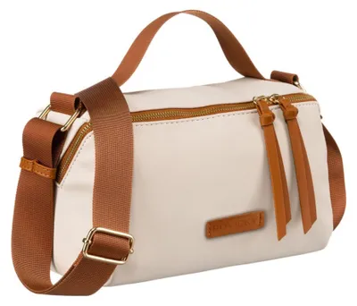 Obrázek produktu pro Rovicky dámská crossbody kabelka nylon a béžová 26 cm