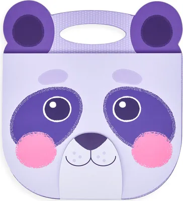 Zdjęcie produktu dla Przenośny szkicownik - Panda w kolorze fioletowym