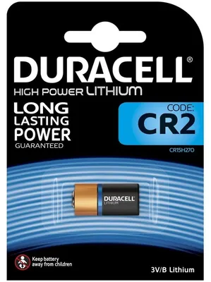 Produktbild von Duracell CR2, Einwegbatterie, CR2, Lithium, 3 V, 1 Stück(e), Schwarz