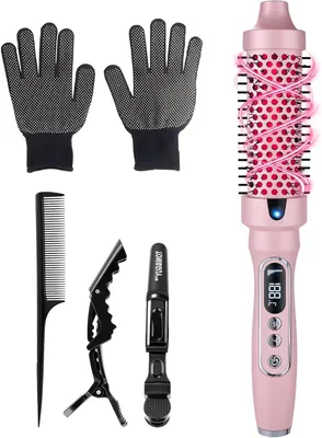 Productafbeelding van Hitteborstel - Ronde Styler - Haar Stylen - Ionische Keramische Coating - 38mm - Zwart