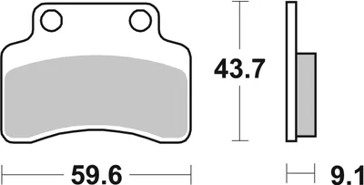 Produktbild von sbs Bremsbeläge Satz 141HF