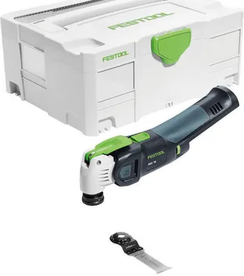 Produktbild von Festool VECTURO OSC 18 E-Basic, Schwarz, Blau, 19500 OPM, 10000 OPM, 2°, 93 dB, 83 dB