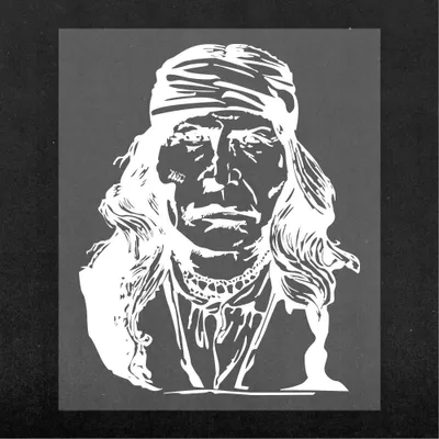 Produktbild von Sticker Aufkleber Indien D'America Weiß 10x12cm