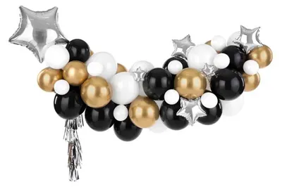 Produktbild von Latexballon Ballongirlande Sterne Mix, 167cm