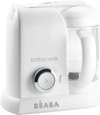 Produktbild von BÉABA Babycook Solo, 4-in-1 Babynahrungszubereiter, Dampfgarer & Mixer, 1100 ml XL, Weiß